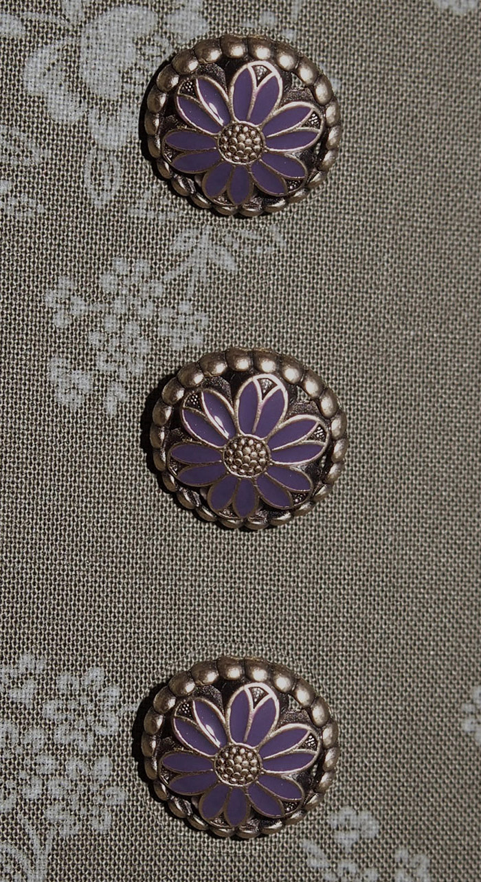 Emailleblume violett 16mm