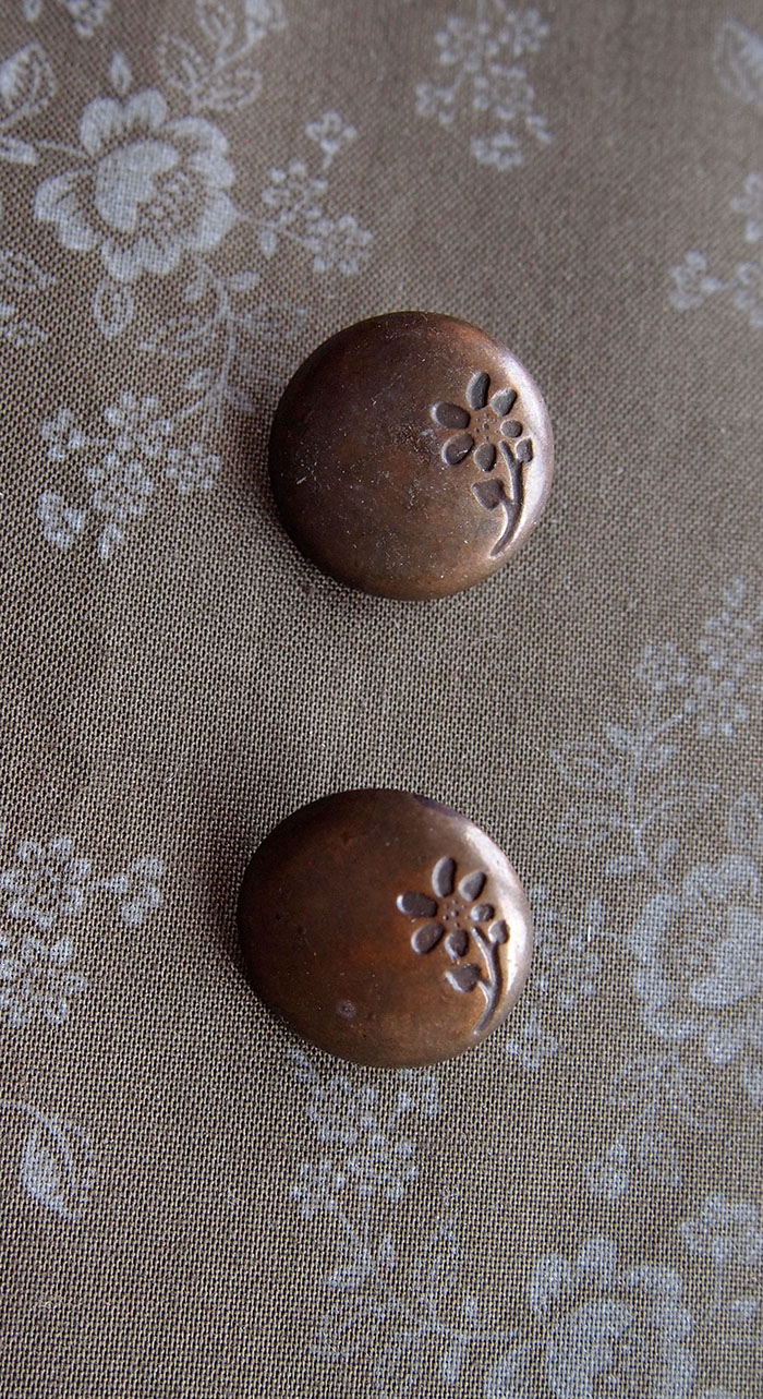 Messing mit Blume 17mm